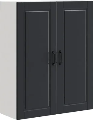 Produktbild von vidaXL Wandschrank PORTO Schwarz 80 x 31 x 100 cm Holzwerkstoff