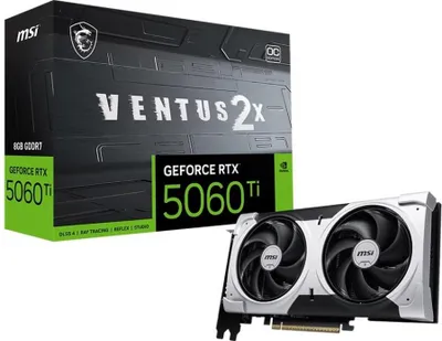 Image de MSI GeForce RTX 5060 TI 8G VENTUS 2X OC PLUS NVIDIA 8 Go GDDR7