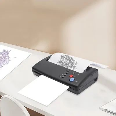 Immagine prodotto di Macchina per il trasferimento di tatuaggi, colore nero - stampante termica per la riproduzione di modelli e disegni - 8.27 pollici