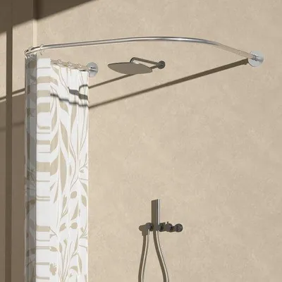 Obrázok produktu pre Tyč na sprchovú závesu – nastaviteľná – bez vŕtania – 70–95 cm