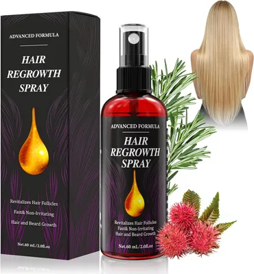 Produktbild von Haargroeispray für Frauen und Männer, 60 ml, zur Förderung des Haarwachstums