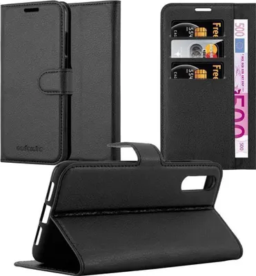 Obrázok produktu pre Cadorabo kryt pre Huawei P20 ochranný kryt v čiernej farbe puzdro na mobilný telefón kryt magnetické zatváranie