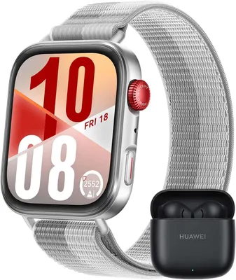 Produktbild von HUAWEI Watch Fit 4 Smartwatch mit FreeBuds SE 2 Fitness Tracker 5ATM wasserdicht Gesundheitsfunktionen bis zu 10 Tage Akku für Android iOS