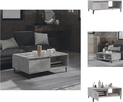 Produktbild von vidaXL Couchtisch Betongrau 90x60x35 cm Holzwerkstoff - Couchtische