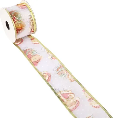 Zdjęcie produktu dla Wstążka dekoracyjna świąteczna w misie 5 cm x 2,7 m