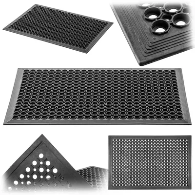 Produktbild von KADAX Outdoor-Fußmatte für Zuhause, durchbrochen, mit Rampe, 90 x 150 cm
