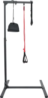 Immagine prodotto di Ausilio per alzarsi con maniglia di sostegno - Telaio di sostegno - Portata 100 kg - Acciaio - Maniglia - Esercizi di equilibrio - Per anziani - Nero