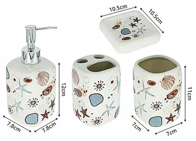 Produktbild von Praktisches 4-teiliges Bad-Accessoire-Set im modernen Design