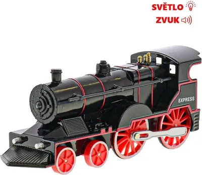 Obrázek produktu pro Kovová lokomotiva se světlem a zvukem 14 cm.
