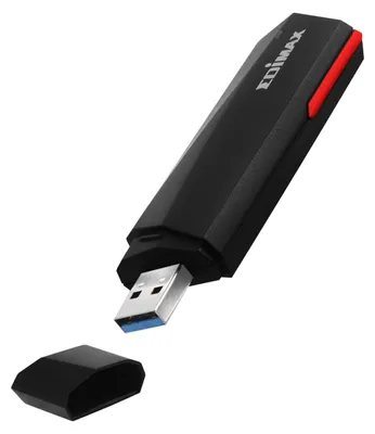 Zdjęcie produktu dla Edimax EW-7822UMX, Bezprzewodowy, USB, WLAN, Wi-Fi 6 (802.11ax), 1201 Mbit/s, Czarny