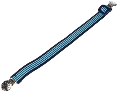 Image de Ceinture élastique unie de la marque Playshoes, avec boucle à clipser, de couleur bleu clair/marine