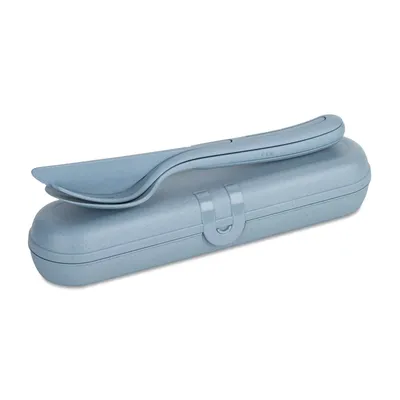 Productafbeelding van koziol Bestekset KLIKK READY 7070716, bloemendesign, blauw
