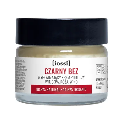 Produktbild von Schwarze Holunderbeere glättende Augencreme Vitamin C 3% & Rose & Wein 15ml