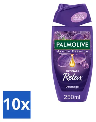 Produktbild von 10 x Palmolive Aroma Essence Douchegel Ultimate Relax - Lavendel & Ylang Ylang - 250 ml - Vorteilspackung - 10 Stücke