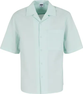 Produktbild von Urban Classics - Relax Seersucker Kurzarm Hemd mint - 3XL