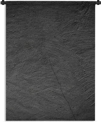 Produktbild von MuchoWow® Wandteppich Wandbehang Konkreter Druck - Industriell - Schwarz 90x120 cm Tapisserie Dekoration Wandtuch - Wanddeko