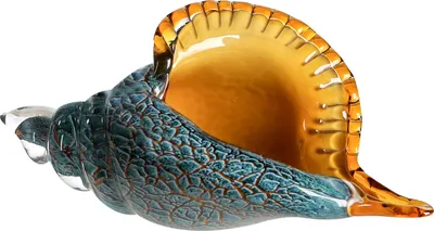 Produktbild von Casablanca by Gilde Dekofigur Glasskulptur Riesenmuschel, handgearbeitet H. 15 cm,27736
