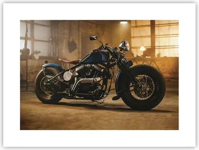 Produktbild von Poster - Poster ohne Rahmen - Motorrad Motor - 40x30 cm - Wand Bild - Wanddeko - Wandbilder - Kunstposter - Wandposter - Bilder - Kunstdruck - Wanddekoration - Wandbild - P2XAA40x30-4233