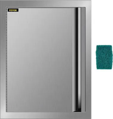 Produktbild von Famanu BBQ-Zugangstür Doppel-Tür Außenküche 43,2 x 61 cm Edelstahl