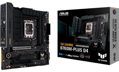 Image de ASUS TUF GAMING B760M-PLUS D4 (Intel,1700,DDR4,mATX)