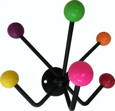 Produktbild von HOME It® Hakenleiste mit 5 Haken, schwarze Eiche