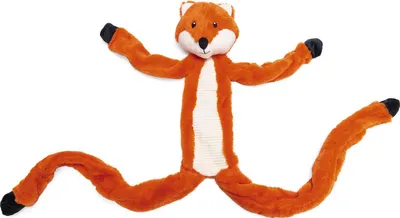 Produktbild von Beeztees Hundespielzeug Fuchs mit Seil aus Plüsch braun