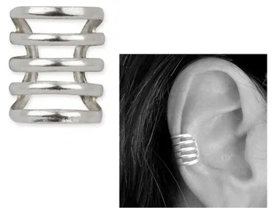 Produktbild von etNox Ohrklemme „Fine Silver“ 925 Silber
