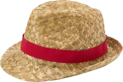 Image de Floso - "Pricus" chapeau de soleil pour homme/femme unie PF4725 (taille unique) (Naturel/Rouge)