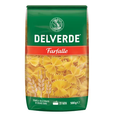 Produktbild von Delverde Farfalle Schmetterlings Nudeln aus Hartweizengrieß 500g