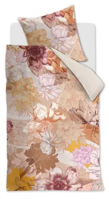 Produktbild von Beddinghouse Mako-Satin-Bettwäsche-Garnitur Floraison Farbe Multi Größe 135 x 200 cm + 1x 80 x 80 cm