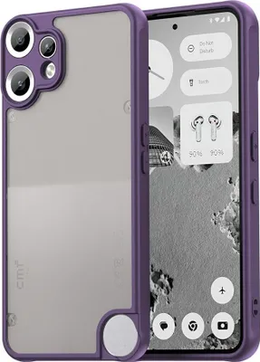Produktbild von Hülle für Nothing CMF Phone 2 Pro - Phonesta AirFrost Semi-Transparent Back Cover - Matt Lila