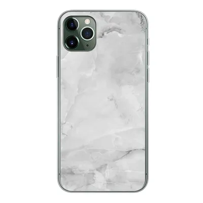 Produktbild von MuchoWow® Handyhülle Schutzhülle Hülle für iPhone 11 Pro Max Marmor - Stein - Weiß - Grau - Marmoroptik Silikon Softcase Handy Hülle - Schutz