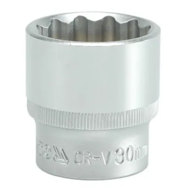 Obrázek produktu pro Yato YT-1291, Socket, 1/2", Metrický, 1 hlava/hlavy, 30 mm, Chrom Vanadová ocel