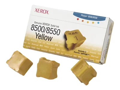 Produktbild von Xerox 108R00671 Festtinte Festtinten-Stick - Gelb - 3 / Pack - 3000 Seiten