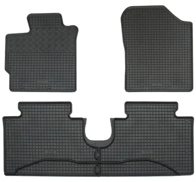Gummifußmatten Set 4-teilig für Toyota Yaris 3 XP13 (10/2011-6/2020), schwarz