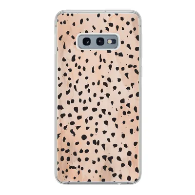 Produktbild von MuchoWow® Handyhülle Schutzhülle Hülle für Samsung Galaxy S10e Polka dots - Schwarz - Marmor Silikon Softcase Handy Hülle - Handy