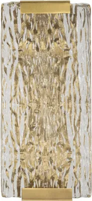Obrázek produktu pro Mauro Ferretti nástěnné svítidlo Oblin E14 36x15x10 cm zlaté přírodní