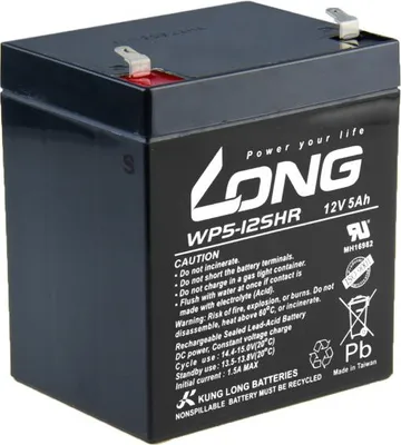 Produktbild von Batterie Avacom Long 12V 5Ah Blei-Säure-Batterie HighRate F1