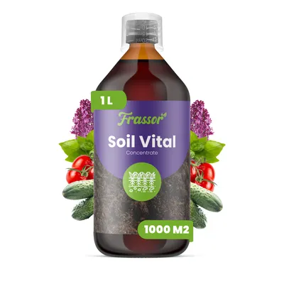 Obrázok produktu pre Soil Vital Koncentrát 1 L – pre plochu 1 000 m2 – Aktivuje život v pôde, posilňuje koreňový systém a podporuje rovnomerný rast rastlín – Frassor