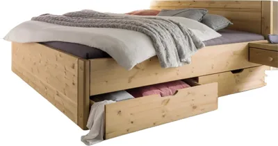 Produktbild von Doppelbett Vita Kiefernholz Natur 180x200 cm