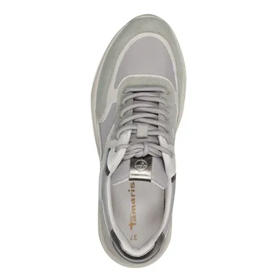 Produktbild von Tamaris Damen Sneaker Leder Schnürschuh Wechselfußbett 1-23745-43, Größe:41 EU, Farbe:Grün