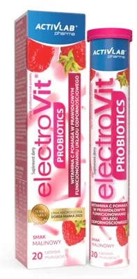 Zdjęcie produktu dla ElectroVit Probiotics - malina 20 tabl.