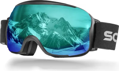Produktbild von Schnorr Skibrille Kryos Blau (S3) | Full REVO verspiegelt, Anti-Fog, UV400, 45 mm Band