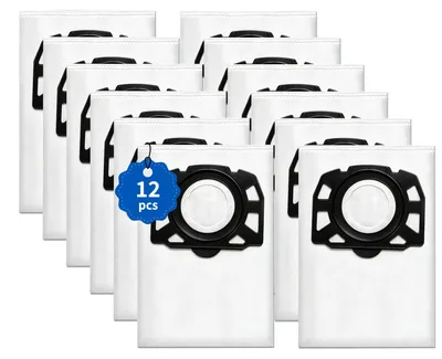 12 Staubsaugerbeutel für Kärcher KFI 487, kompatibel mit 2.863-006.0