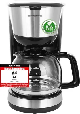 Productafbeelding van Filterkoffiezetapparaat - Glazen Kan - 1,25 Liter - Automatische Uitschakeling - Voor Koffieliefhebbers