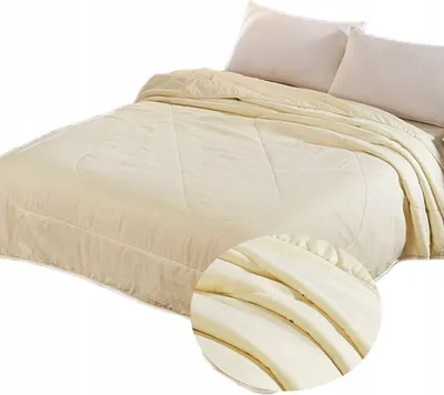 Produktbild von Ganzjährig, beige, warme Bettdecke, 180 x 220 cm Decke Steppdecke Schlafdecke