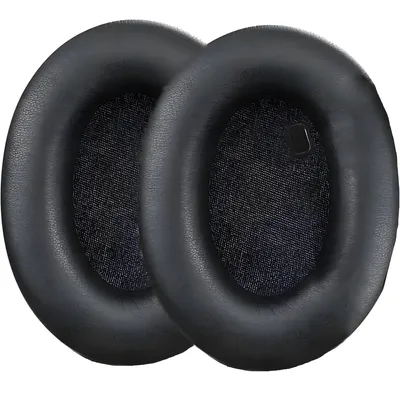 Produktbild von Ohrkissen geeignet für Sony WH-1000XM4 Kopfhörer Kissenbezug Ohrpolster - Ohrschützer - Ersatz - Schwarz