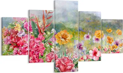 Produktbild von Bild auf Leinwand - Leinwandbild - blume sommer natur - 125x70cm - Wand Bild - Wanddeko - Leinwanddruck - Bilder - Kunstdruck - Wanddekoration - Leinwand bilder - Wandkunst - EA125x70-3843