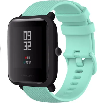 Produktbild von Strap-it Xiaomi Amazfit Bip Luxus Silikonarmband (Aqua)