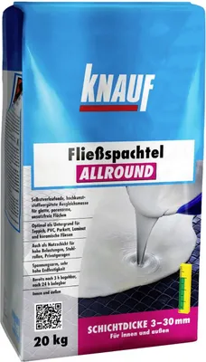 Produktbild von Knauf Fließspachtel allround grau, 20 kg, für Innen